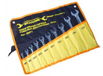 Набор ключей рожковых 10шт чехол