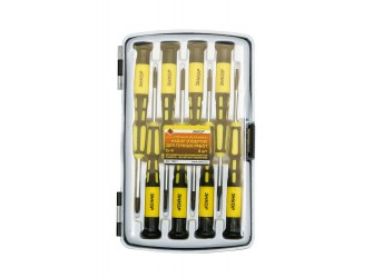 Набор отверток для точных работ, 8 штук, пластиковый кейс