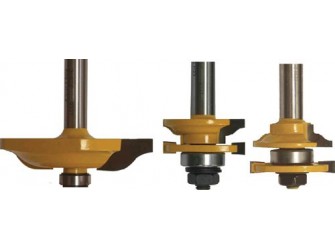 Набор фрез для изготовления филенчатых изделий, хвостовик 12 мм, 3 штуки