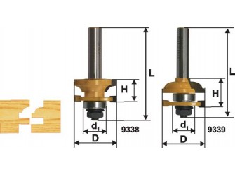 Набор фрез комб рамочных хв 12мм