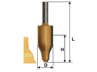 Фреза фигирейная вертикальная ф25,4х41,3мм хв 12мм