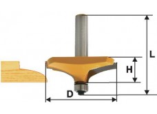 Фреза фигирейная горизонтальная Ф63,5Х19 мм, хвостовик 12 мм