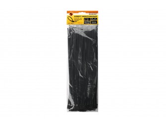 Хомут монтажный 4,8х300 черный (100шт) пластиковый