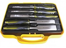 Набор стамесок-долот 10,12,20,26,32 мм, 5 штук, пластиковый кейс