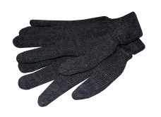 Перчатки полушерстяные черные