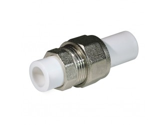 Соединение разборное PPR 20 мм белое