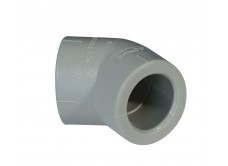 Уголок PPR 40 мм уг. 45° серый