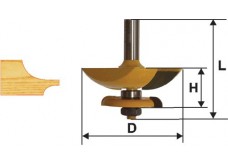 Фреза фигирейная горизонтальная двусторонняя Ф79,4 мм, хвостовик 12 мм