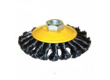 Щетка для УШМ М14/100 мм, выгнутая, сталь витая