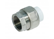 Муфта разъемная PPR ВР 25 мм х 1" белая