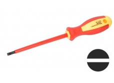 Отвертка шлицевая 5,5х125 мм, диэлектрическая 1000В
