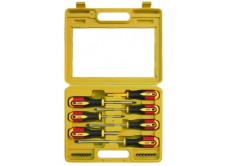 Набор отверток с трехкомпонентной рукояткой и вставок, 21 предмет, пластиковый кейс