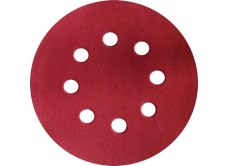 Шлифкруги Ф125 мм, К40, на липучей основе с отверстиями, 5 штук, для дерева и металла